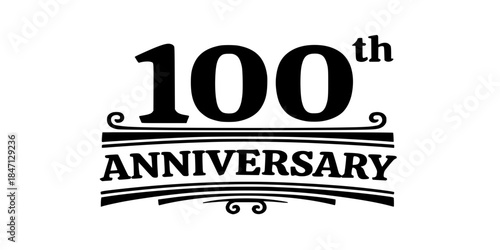 Celebrate a milestone with elegant 100th anniversary logo