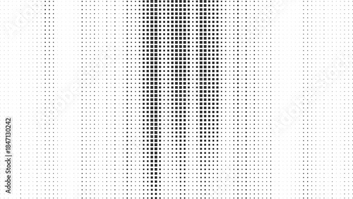 Vertical halftone dot stripe background for tech layouts, modern posters, digital branding, abstract design vector illustration