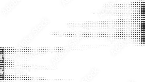 Halftone dot fade edge background for creative posters, web layouts, modern branding, abstract digital design vector illustration