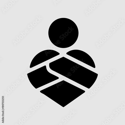 A volunteer symbol of a kind heart