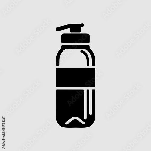 Water bottle for active recreation sticker icon