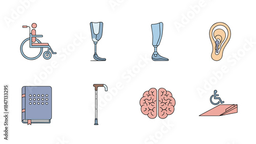 Set of medical objects and equipment symbols featuring black silhouette vector icons including a glass cup design for web illustration