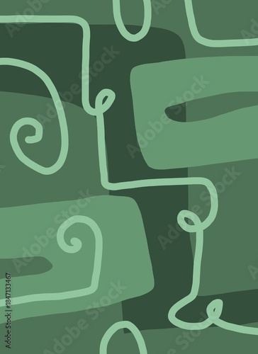 Abstract image for printing. Picture for modern interiors. The picture is painted by hand on a tablet.