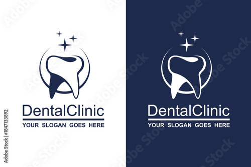 abstract dental icon collection for dental clinic