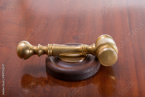 Making a decision in a court hearing after the judge's gavel has struck