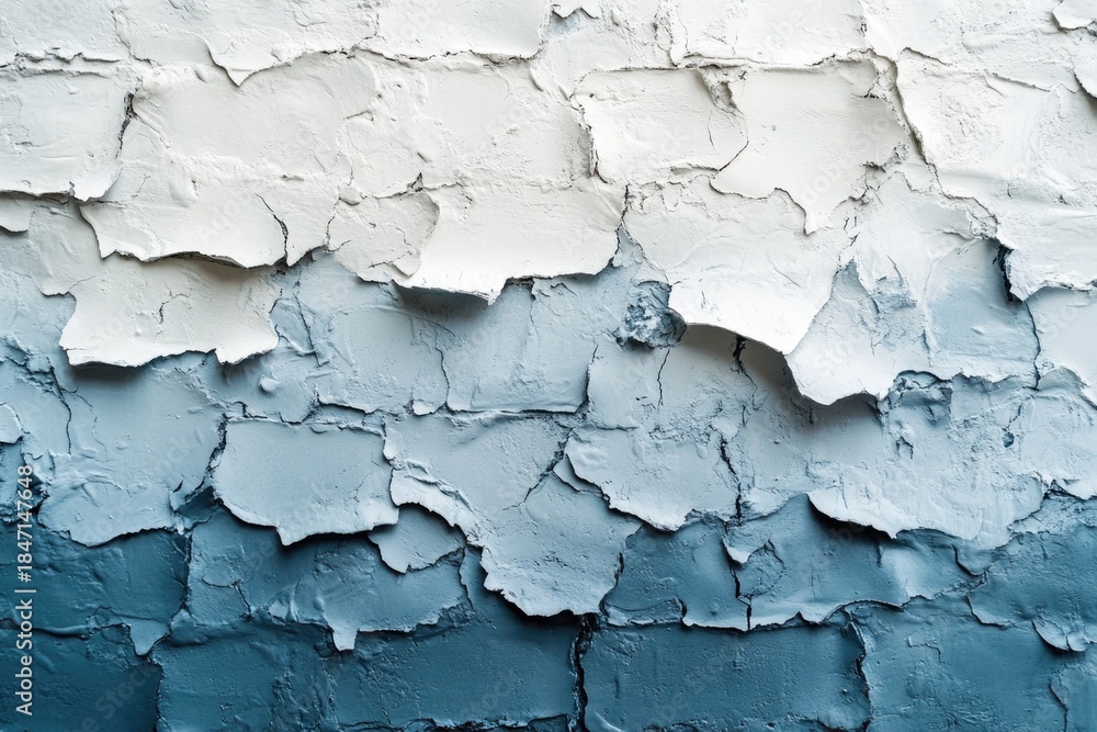 Obraz premium Textured Wall with Blue and White Gradient