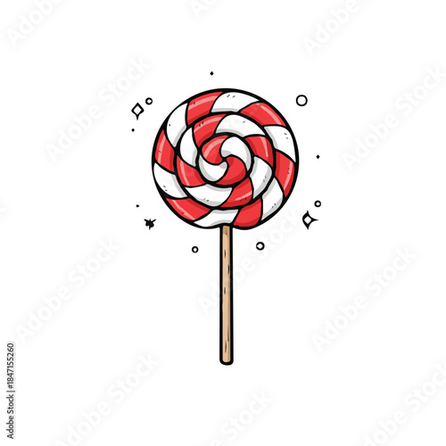 Christmas candy vector design