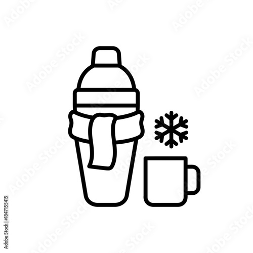 Bartender day shaker silhouette seated stool shaking other hand holds stopwatch vector illustration