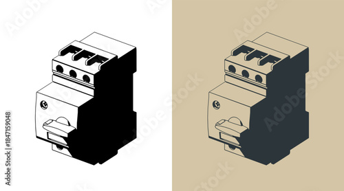 Motor protection isometric illustrations
