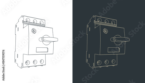 Motor protection switch sketches
