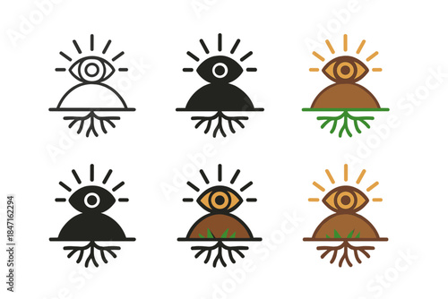 Mole Hill Emergence. Mole Hill Vision, harmonious underground motif symbolizing emergence, awareness, and grounded clarity, first