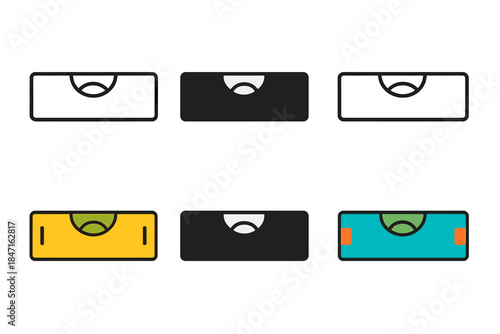Spirit Gauge Variations. Spirit Gauge Balance first in line style with thin outline, second in solid style filled shape, third in
