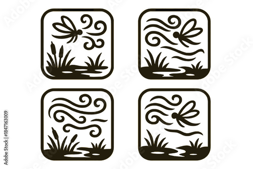 Swamp Mist Guidance. Icons for: a swamp mist guiding a small flier, marsh vapors steering a delicate wanderer, a humid haze