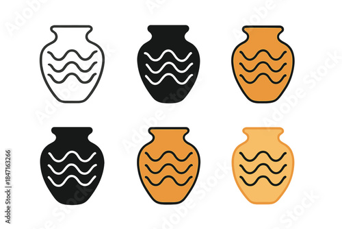 Abstract Sound Chamber. Resonating chamber with subtle harmonic lines, abstract archaeological sound icon, simple minimal vector,