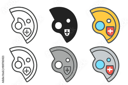 Geneva Seal Watch Design. Mechanical watch component showcasing Geneva seal craftsmanship, clean geometric minimal icon, first in