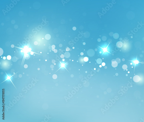 Light Blue Vector Bokeh Background For Wedding Ceremony Decor