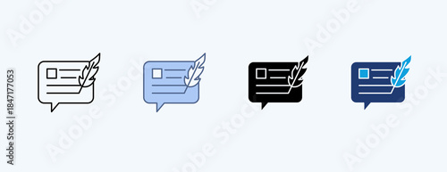 Content Creation Multiple Icon Illustration Vector