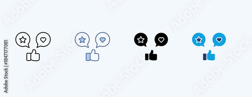 Engagement Multiple Icon Illustration Vector