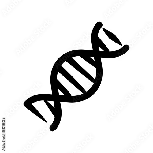 DNA icon. genetics icon vector