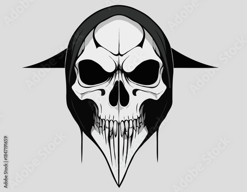 reaper head, animal illustration