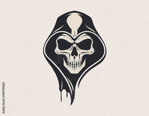 reaper head, animal illustration
