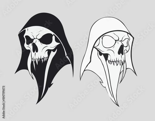 reaper head, animal illustration