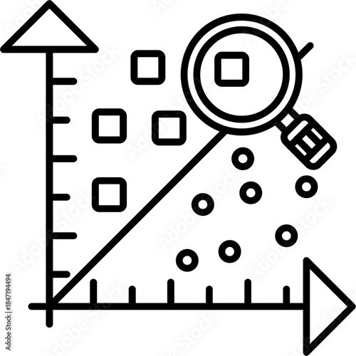 K Means Outline Icon