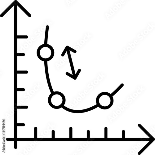 Gradient Descent Outline Icon