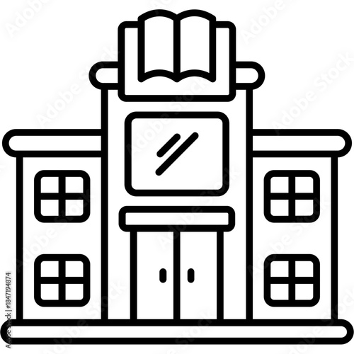 Library Outine Icon