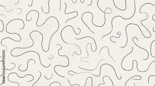 부드러운 곡선과 추상적인 패턴이 반복되는 미니멀한 디자인의 배경 이미지