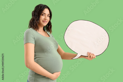 Young pregnant woman with b...