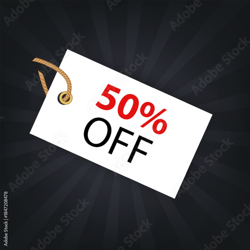 Promotional Sale Tag, vector badge template off sale label symbol