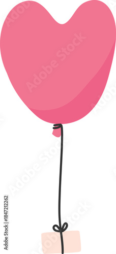 Balloon Heart With Gift