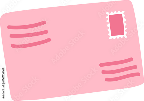 Envelope With Stamp Cartoon