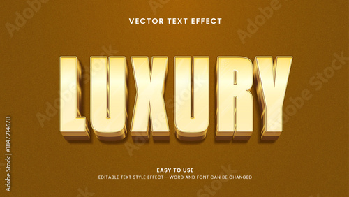 luxury editable text effect 3d vector