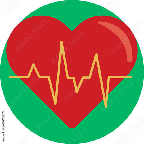 Heartbeat – Represents monitoring vital signs and cardiovascular health, which are closely linked to diabetes management.