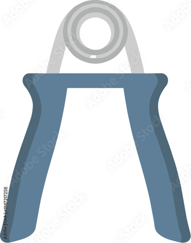 Blue hand gripper exercise equipment for strength training.