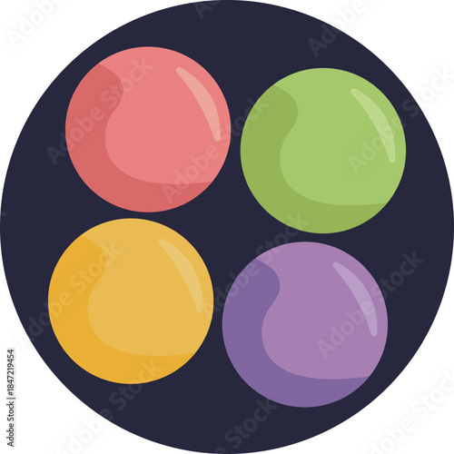 Soft, round Japanese rice cake made from pounded glutinous rice.