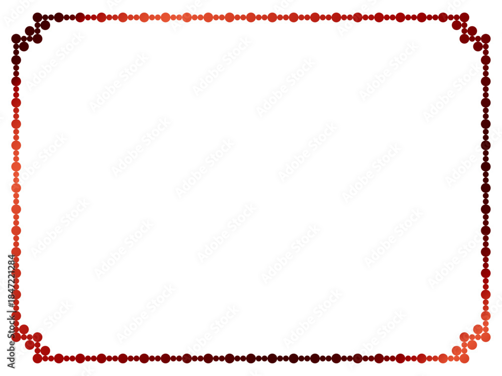 Obraz premium 丸、四角角F5、10赤