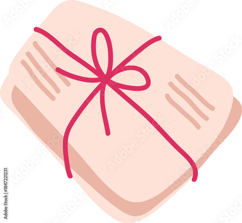 Gift Box Tied With Ribbon
