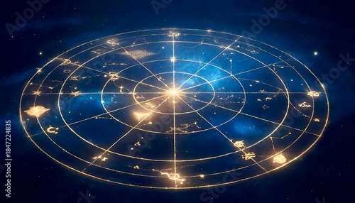 star chart of the sky