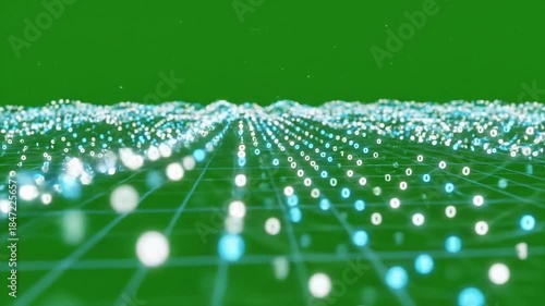 Scatter plot animation evolving with scatter plot with moving data effect green screen data visualizations style featuring data