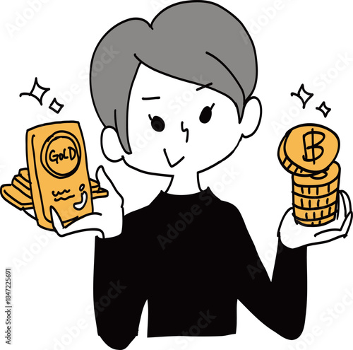 ゴールドとビットコインで資産形成する
