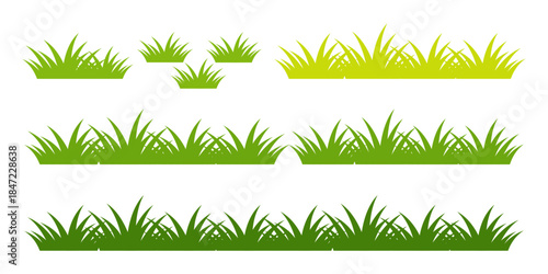 green grass illustration, sustainable grass nature, grass design in flat style	