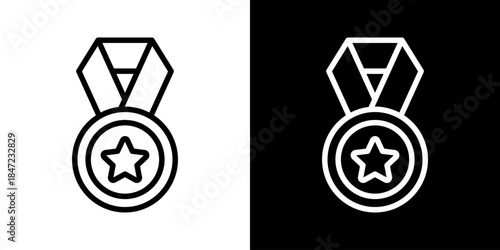Best-In-Class Icon Of Line Black And White Style 