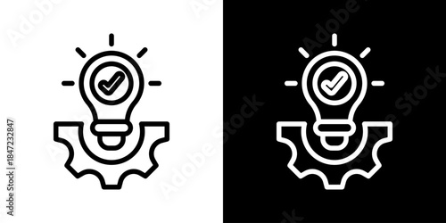 Successful Techniques Icon Of Line Black And White Style 