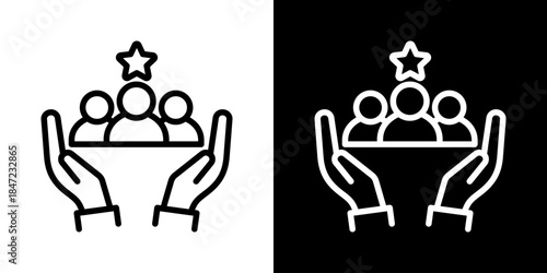 Leading Practices Icon Of Line Black And White Style 