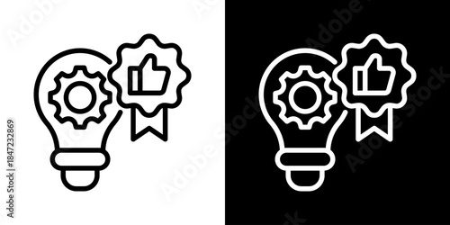 Best Methods Icon Of Line Black And White Style 