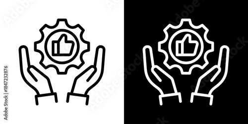 Exemplary Practices Icon Of Line Black And White Style 