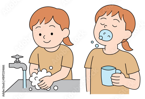 Hand Washing and Gargling for Daily Hygiene and Infection Prevention